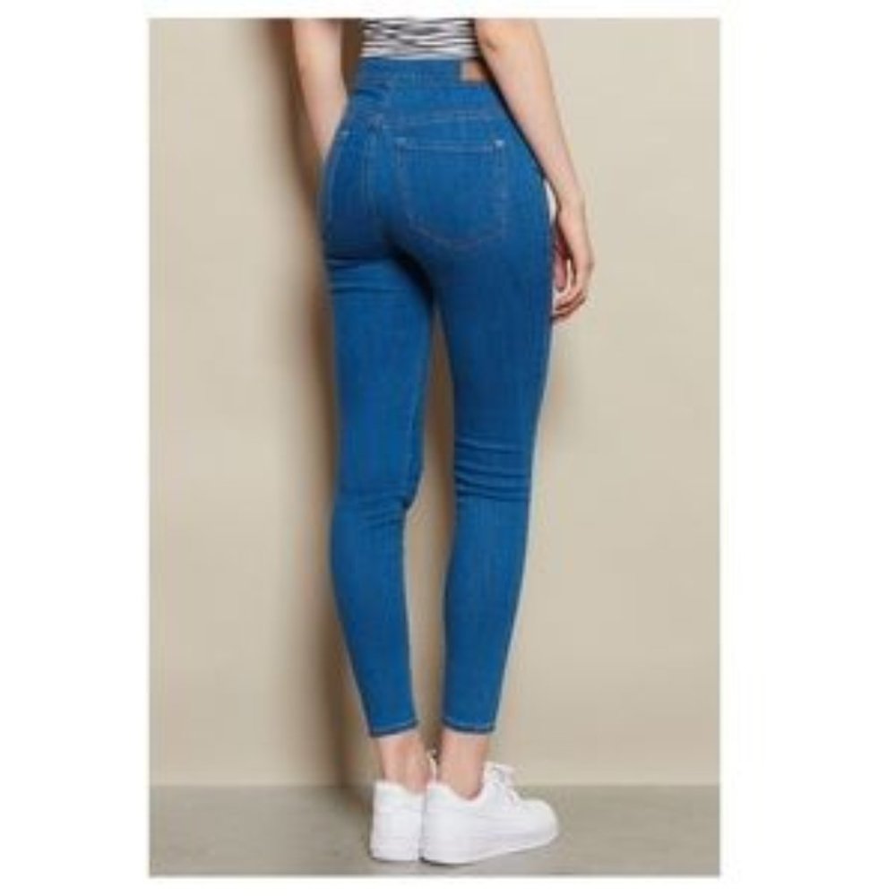 Garage Blue 70s Roller Jeggings